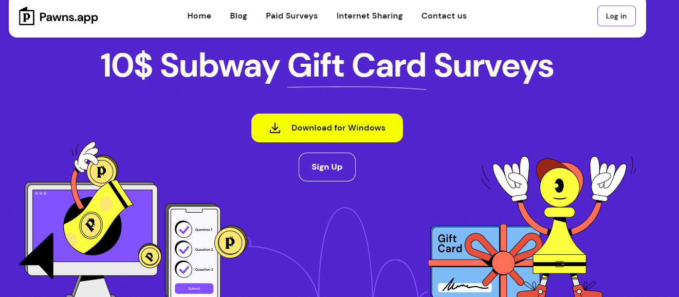 free subway gift card surveys