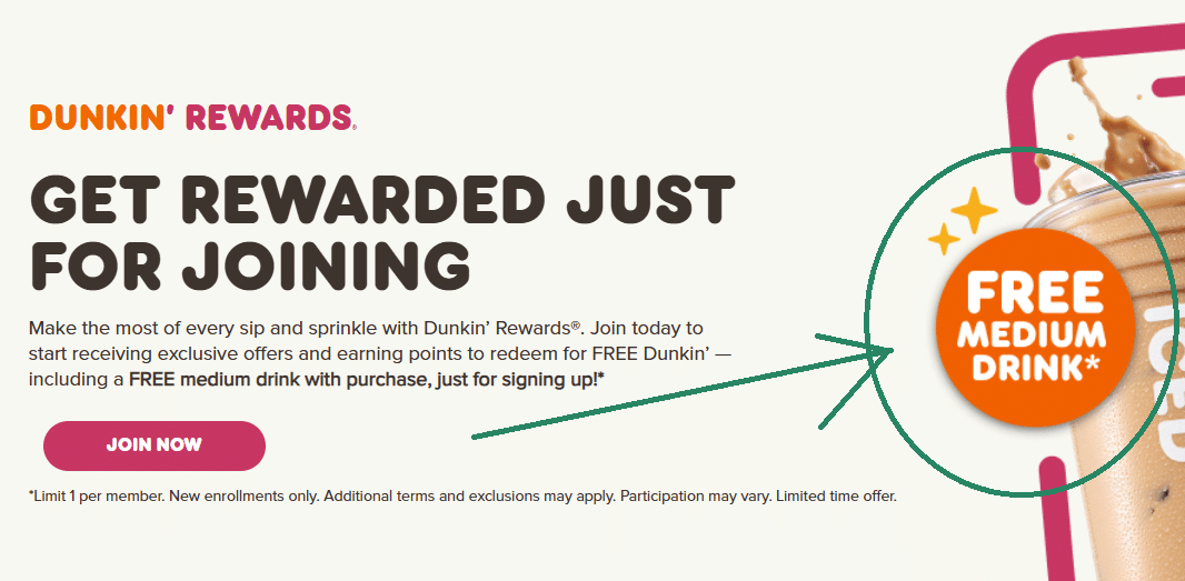 free dunkin rewards