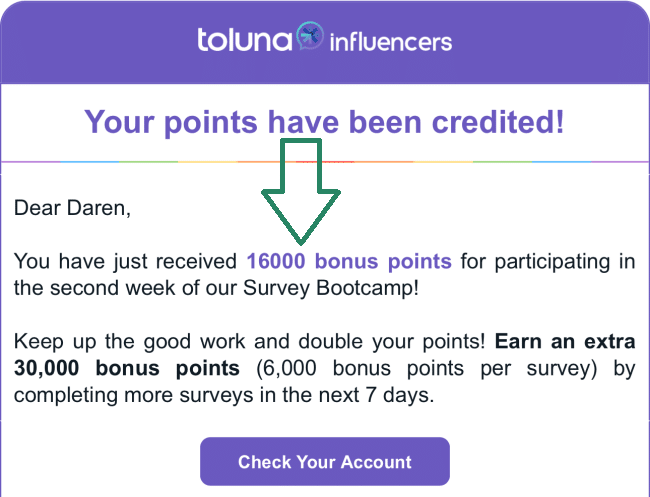 toluna credits